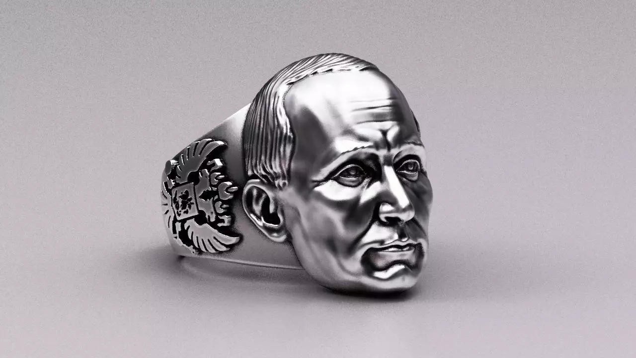 Putin Ring 3D print model_0