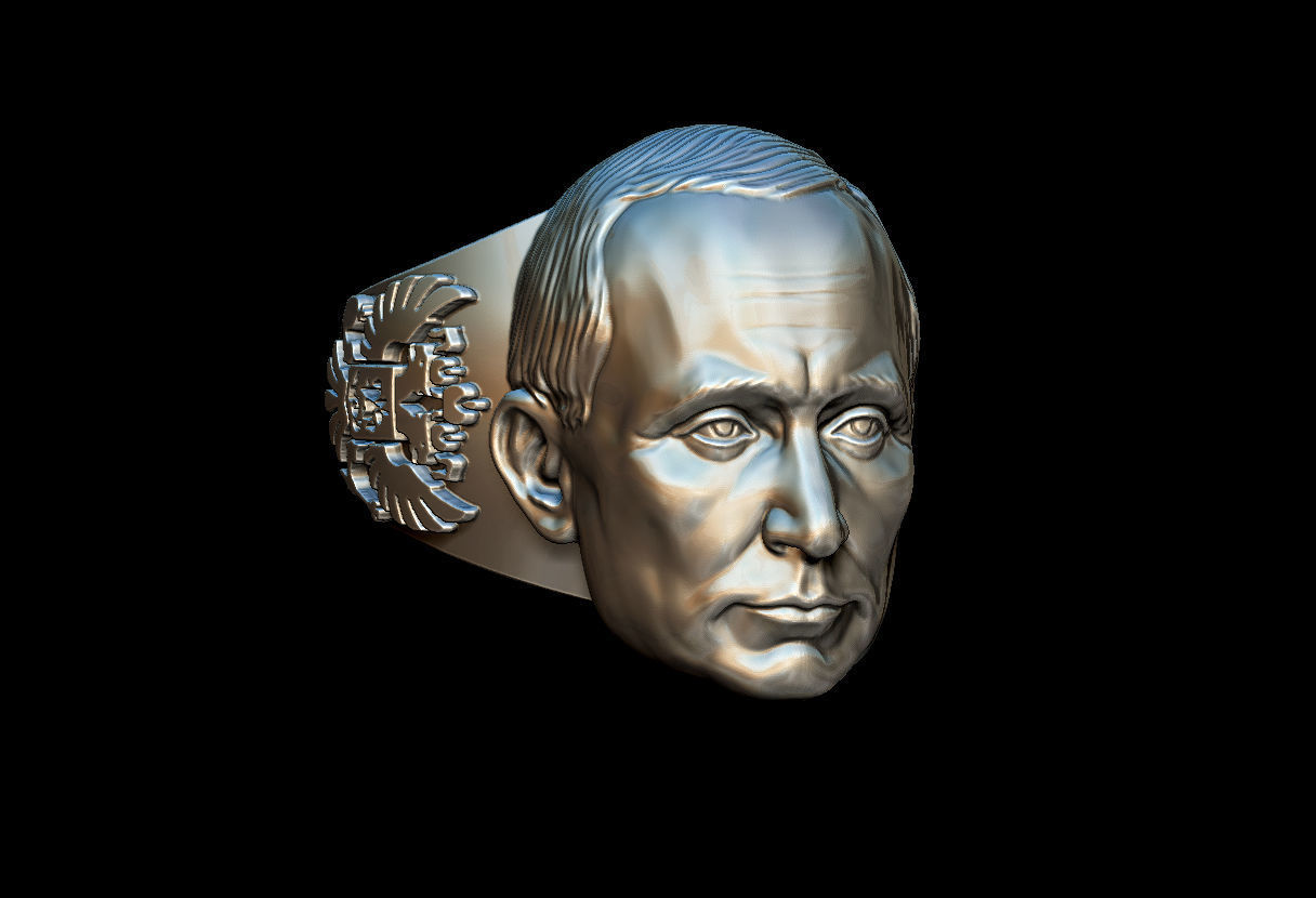 Putin Ring 3D print model_7