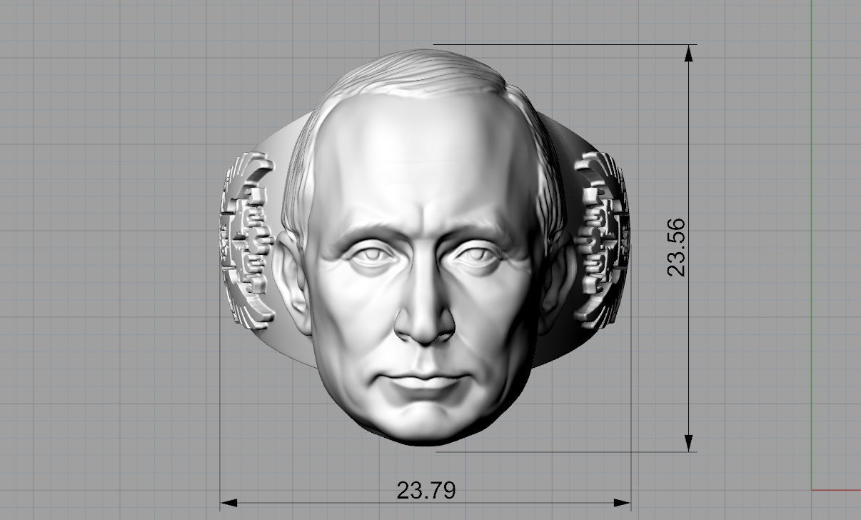 Putin Ring 3D print model_8