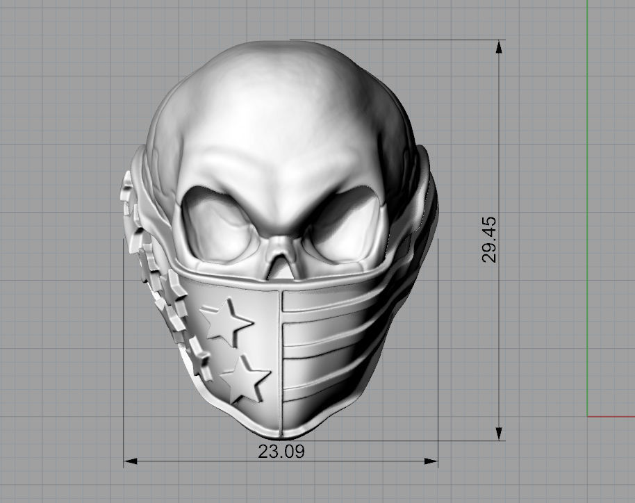 Skull ring American 3D print model_12