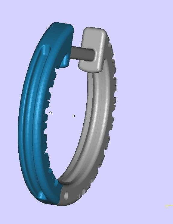 Delicate Fine Diamond Hoop Earrings 3d model  3D print model_14