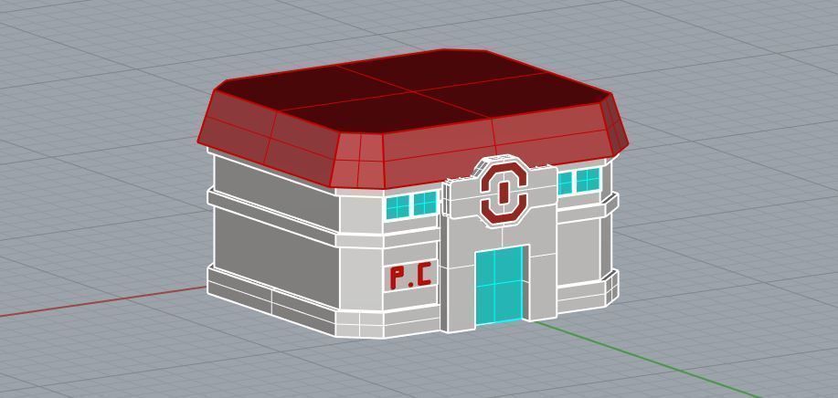 Pokemon Center 3D model_6