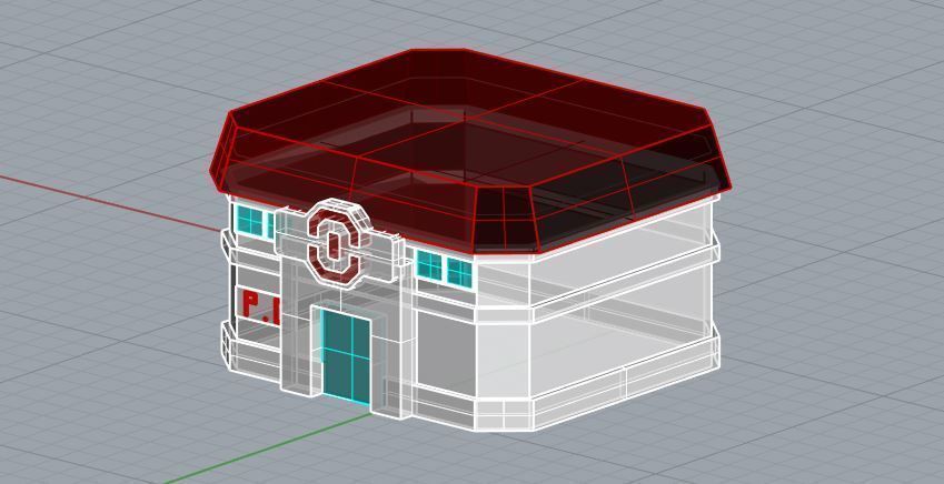 Pokemon Center 3D model_5