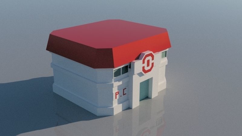 Pokemon Center 3D model_2