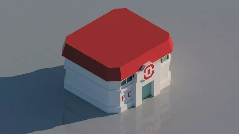 Pokemon Center 3D model_0
