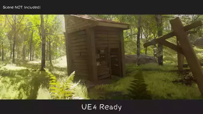 Destroyed Old House Hut - C