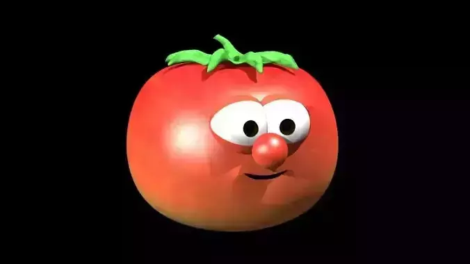 Bob The Tomato Low-poly 3D model