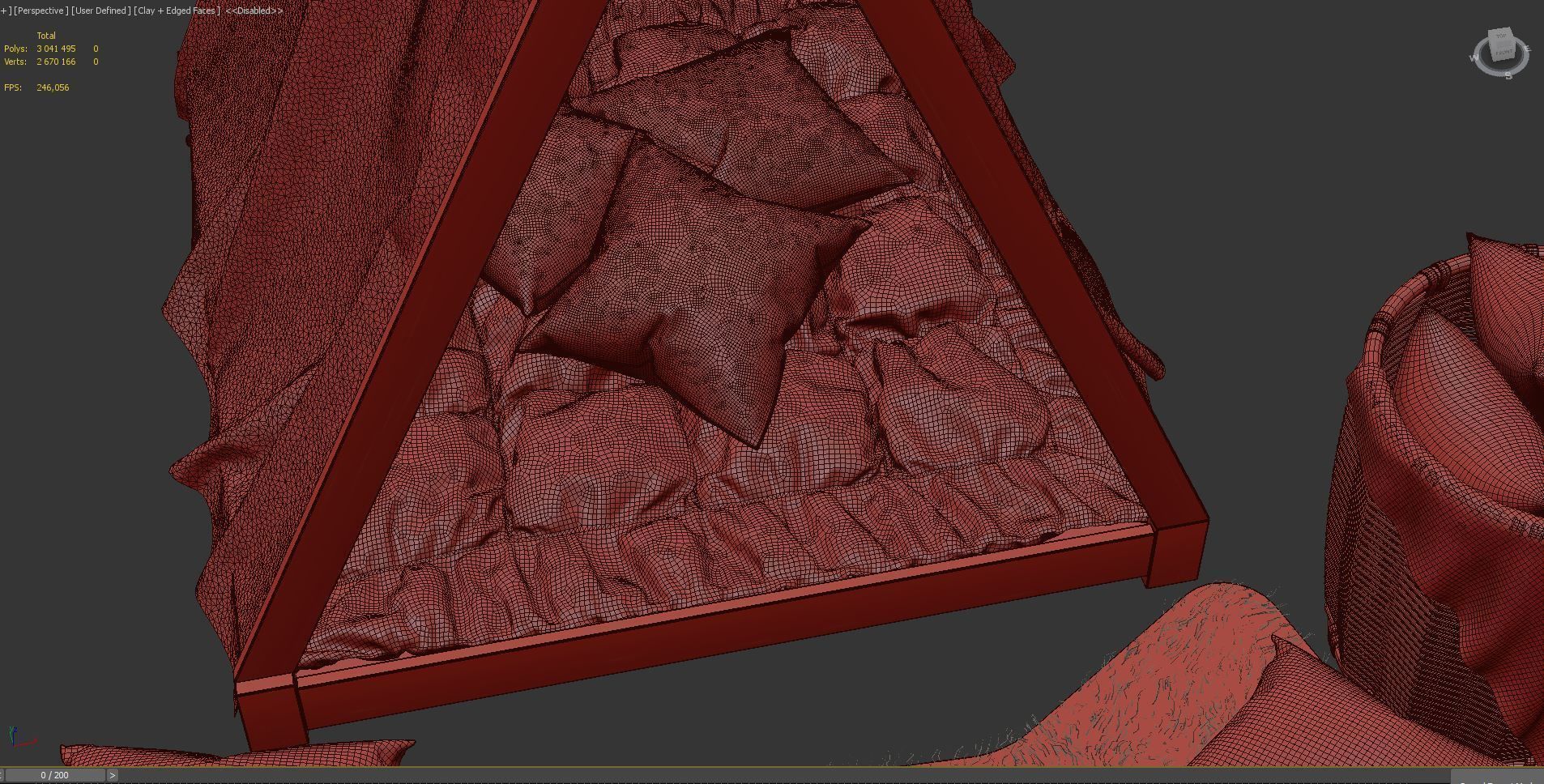 Childrens Wigwam and Decor Set 3D model_4