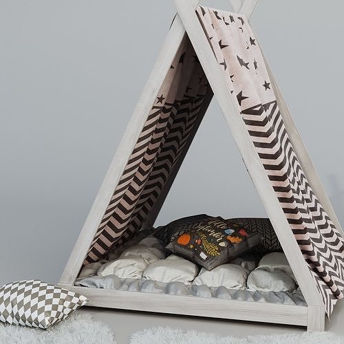 Childrens Wigwam and Decor Set 3D model