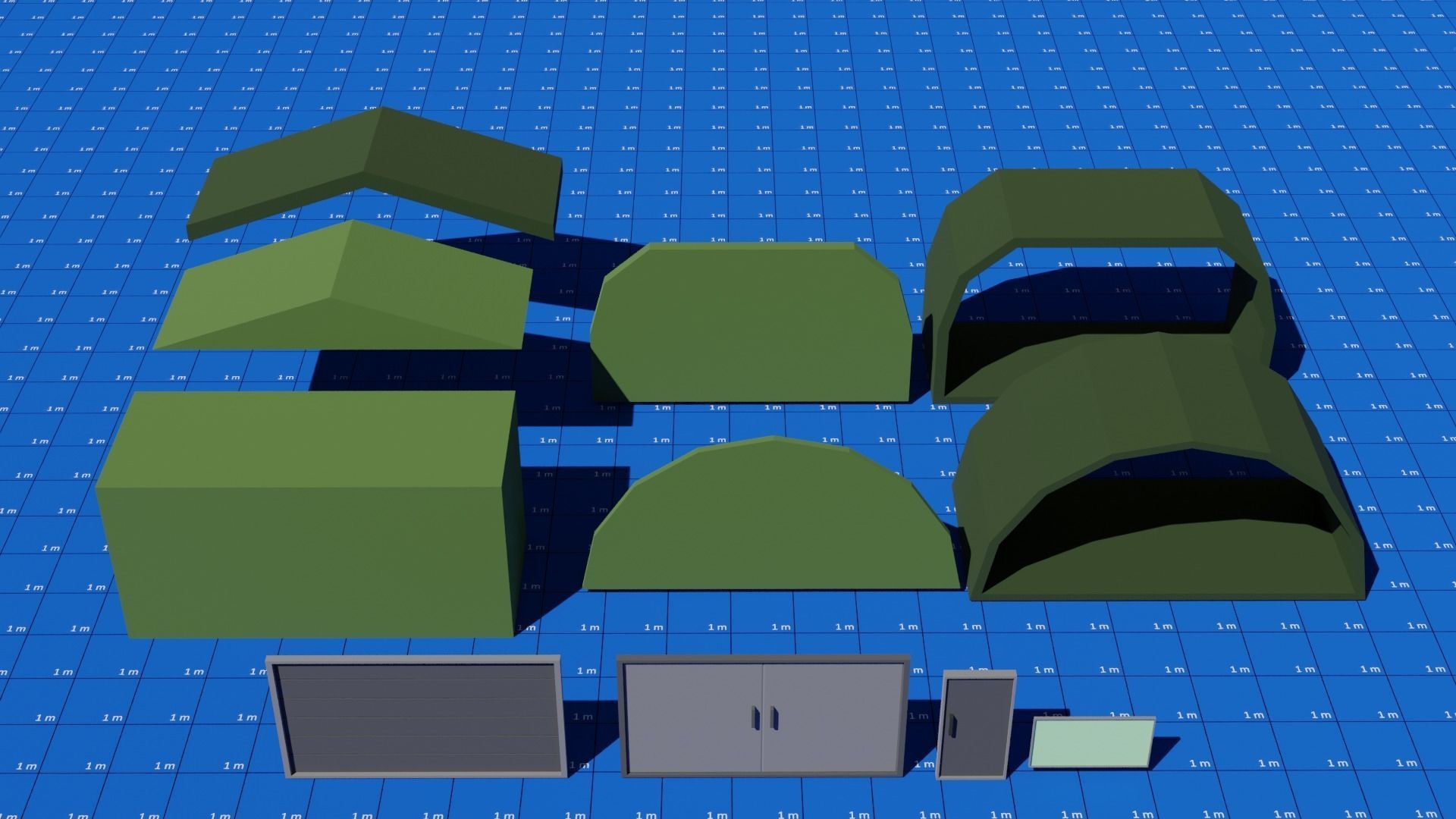 Low poly Military Base Low-poly 3D model_6