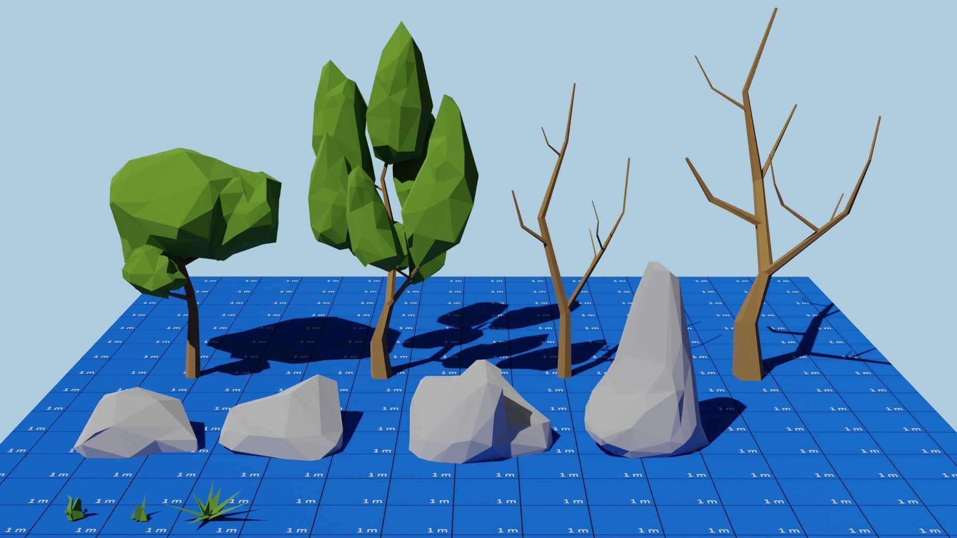 Low poly Military Base Low-poly 3D model_5