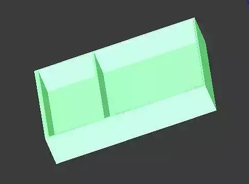 Box to store things with two sperated places