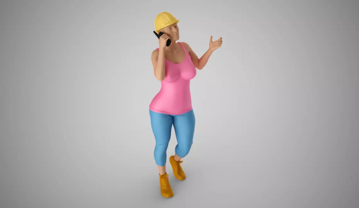 Engineer Woman 3D print model