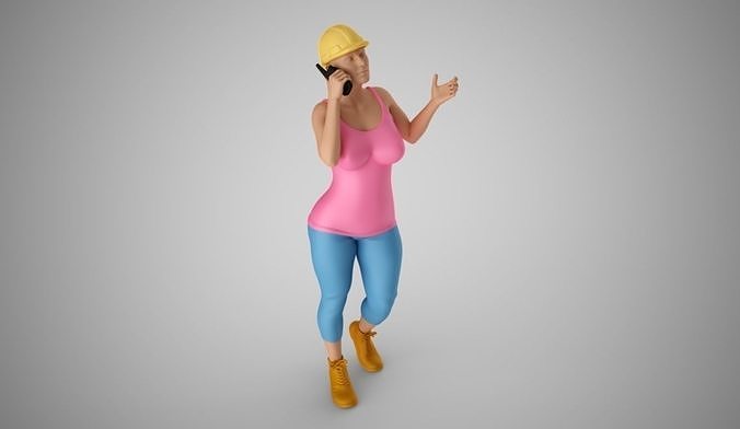 Engineer Woman 3D print model
