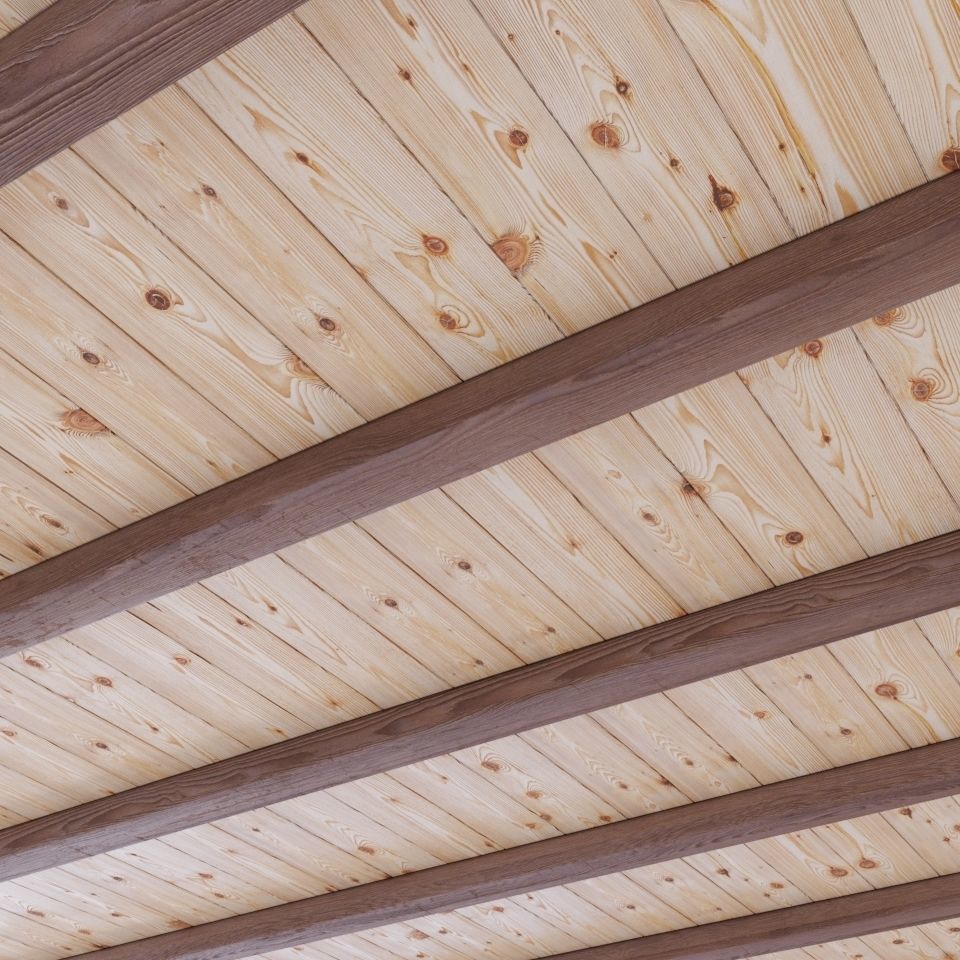 Wooden beams collection 3D model_1