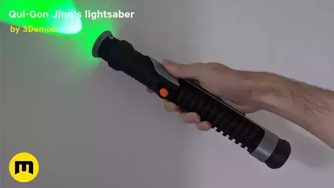 Qui-Gon Jinns lightsaber - Star Wars 3D print model