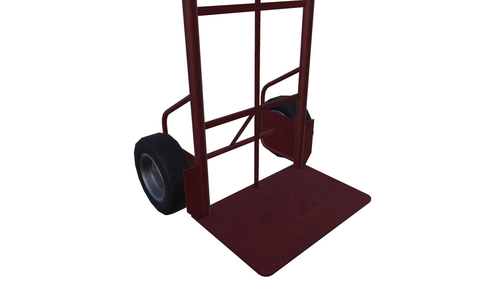 Hand Truck  Game Ready Low-poly 3D model_3