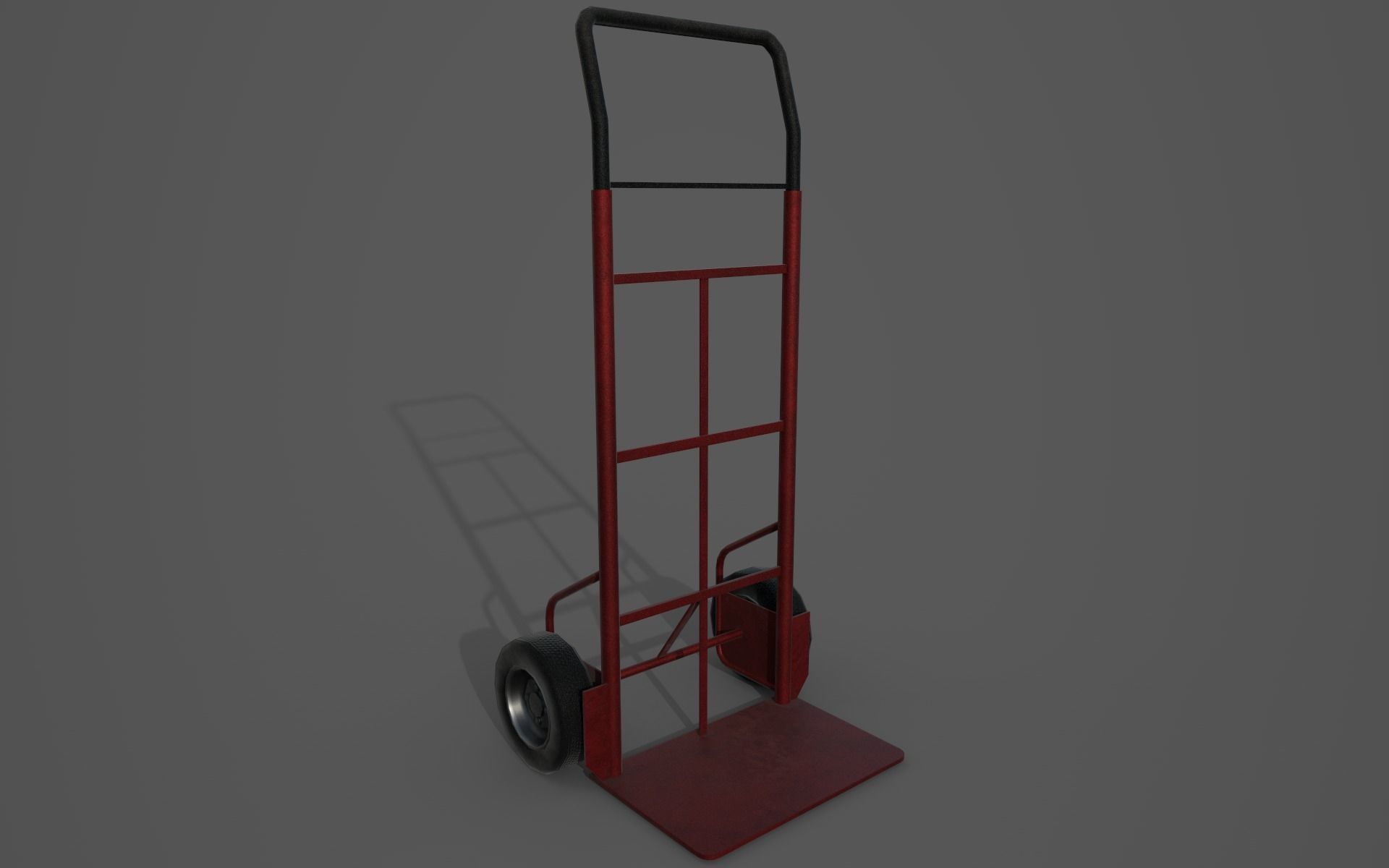 Hand Truck  Game Ready Low-poly 3D model_1