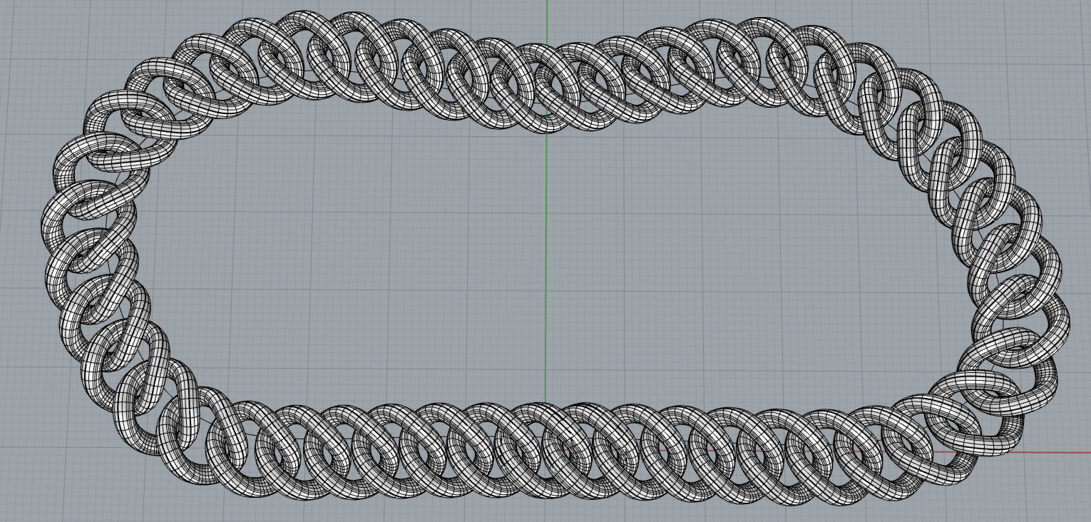 Jewelry Chain Modo - Rhino 3D model_8
