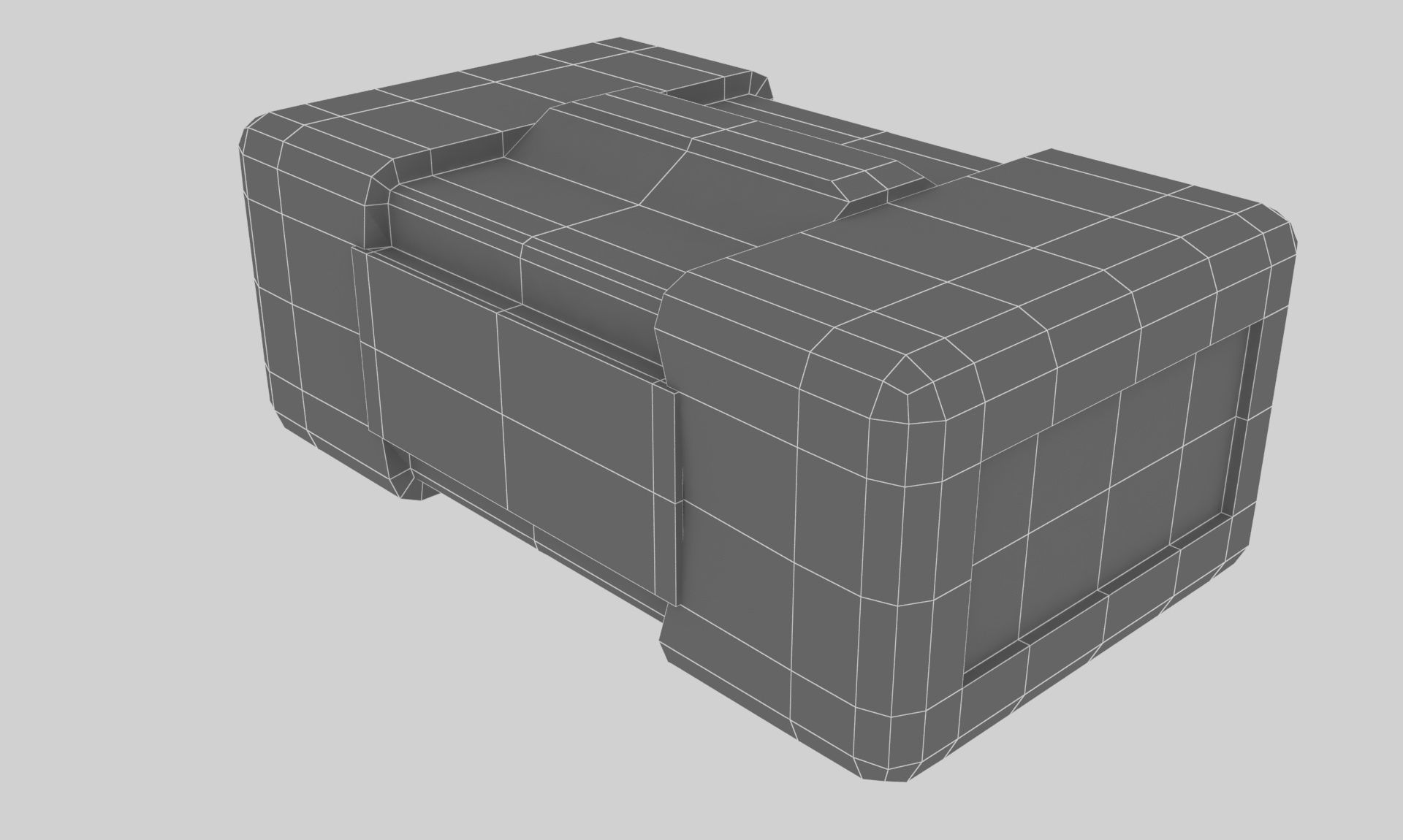 Sci Fi Box 02 Low-poly 3D model_6