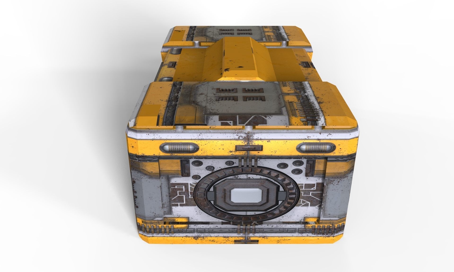 Sci Fi Box 02 Low-poly 3D model_1