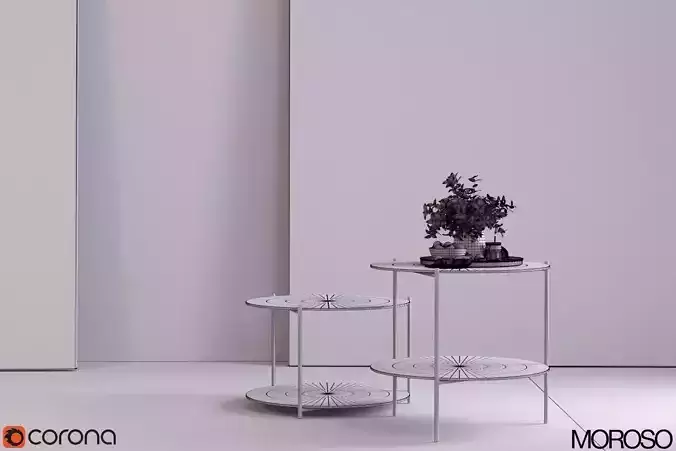 Morroso- Byobu Side tables