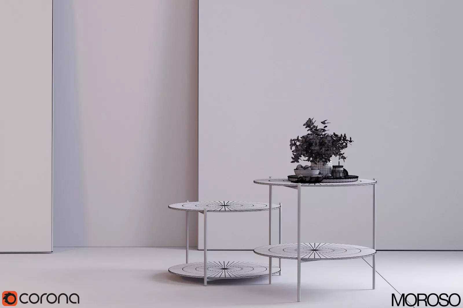 Morroso- Byobu Side tables 3D model_0