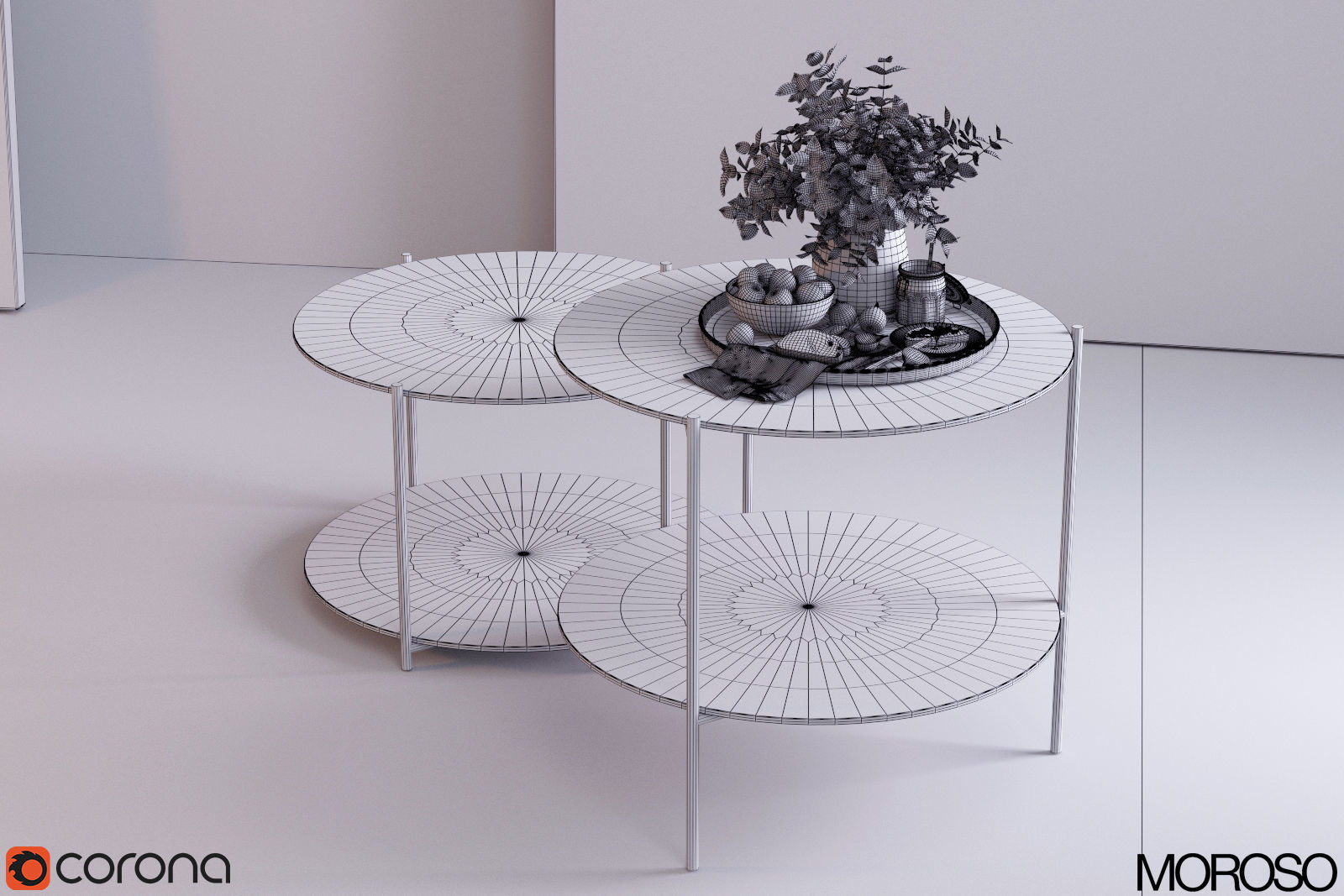 Morroso- Byobu Side tables 3D model_1