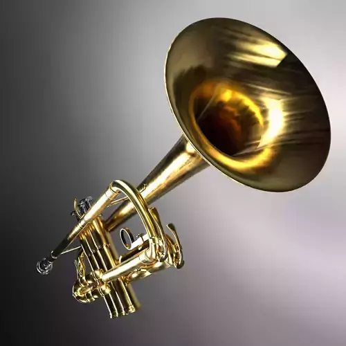 Trumpet01 golden trumpet