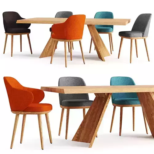 Table and chair Icaro Foyer