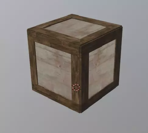 shipping box Free low-poly 3D model