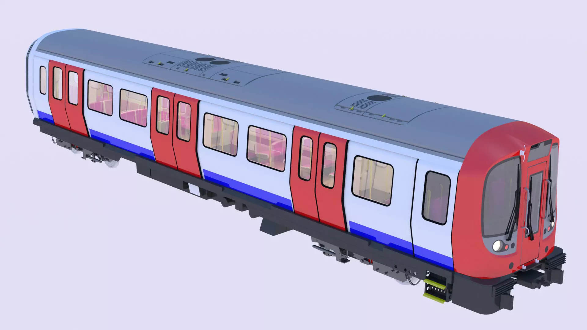 British train and London underground 3D Model Collection_8