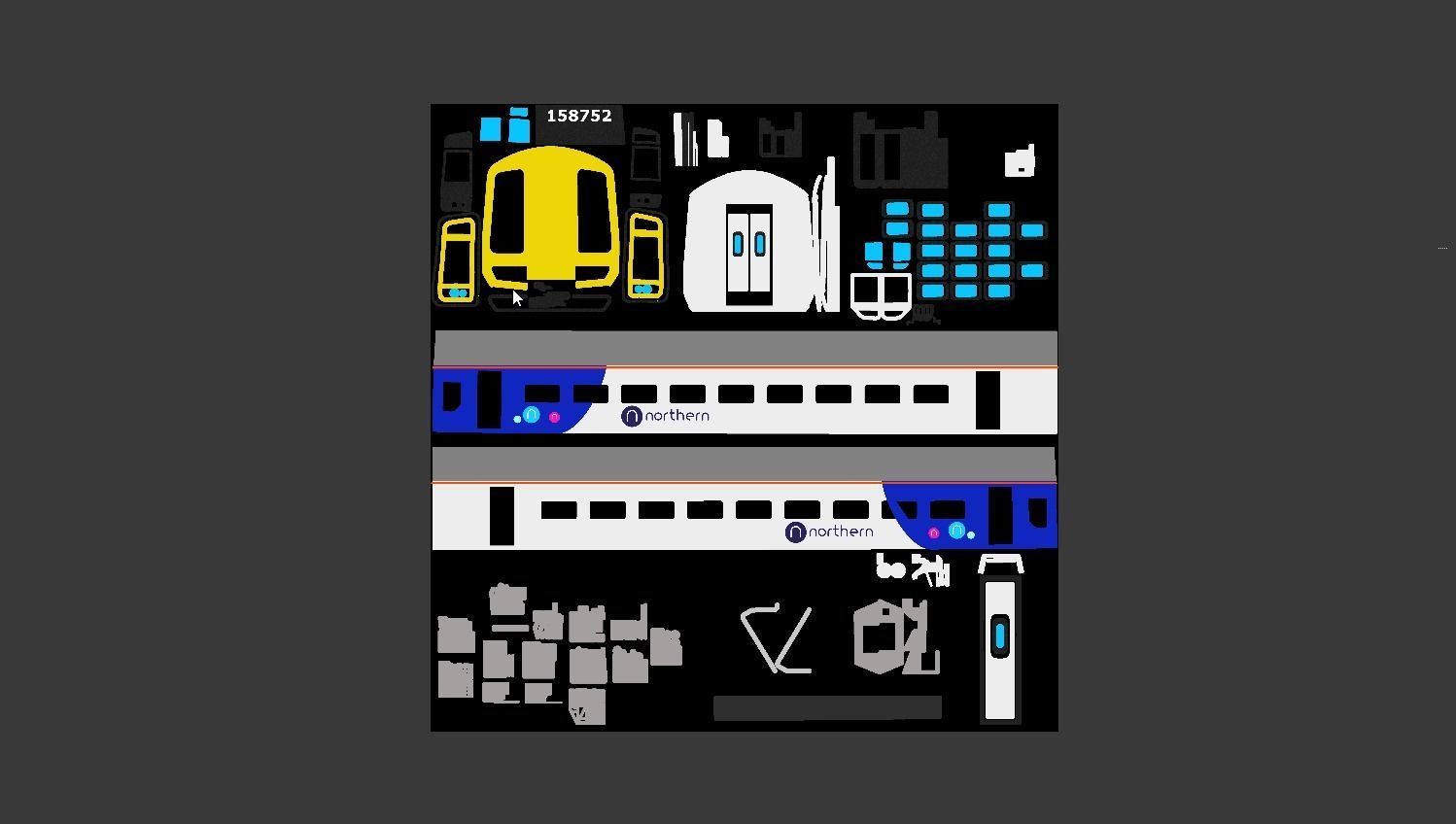 British train and London underground 3D Model Collection_16