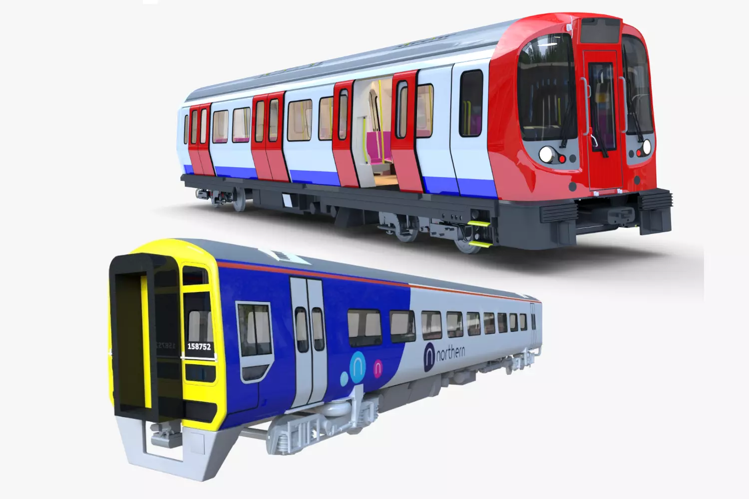 British train and London underground 3D Model Collection_0