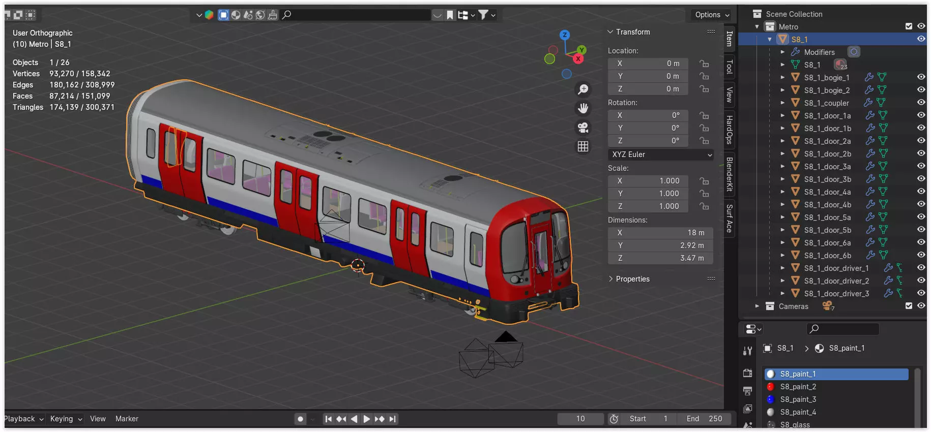 British train and London underground 3D Model Collection_9
