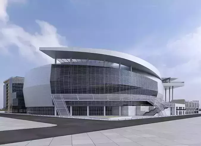 Warriors Arena Stadium  Low-poly 3D model
