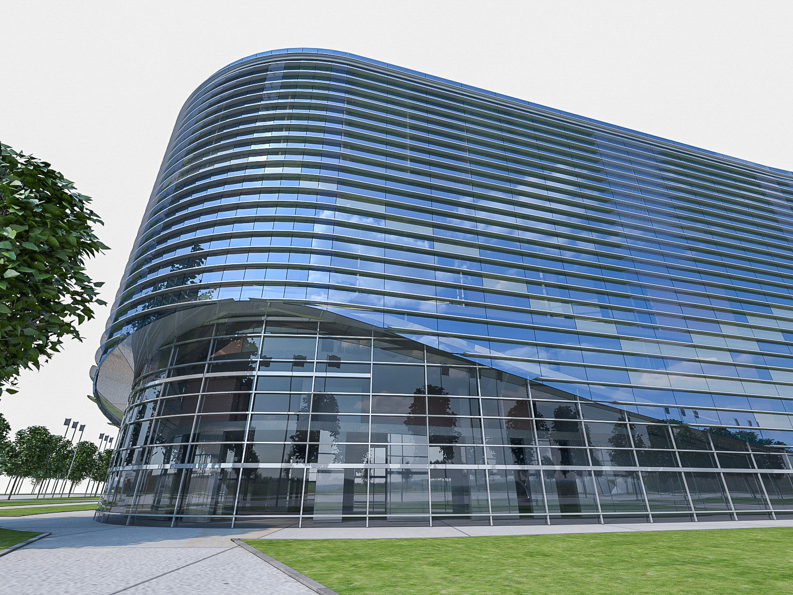 Sochi Olympic Stadium  Low-poly 3D model_5