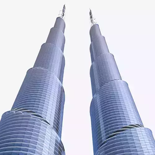 Skyscraper 04  Low-poly 3D model