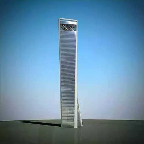 Skyscraper in shanghai 3D model