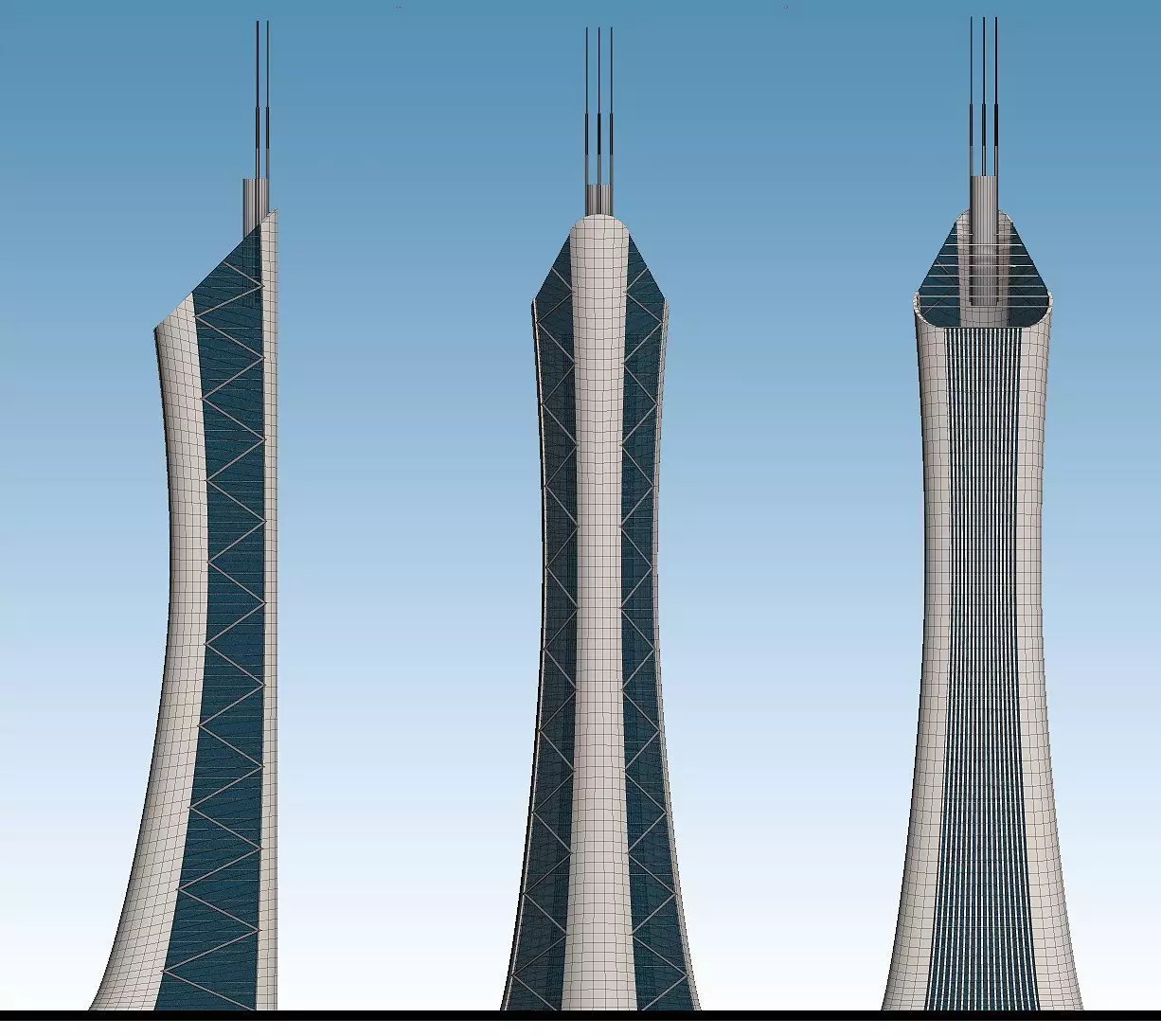 Skyscraper 3D model_0