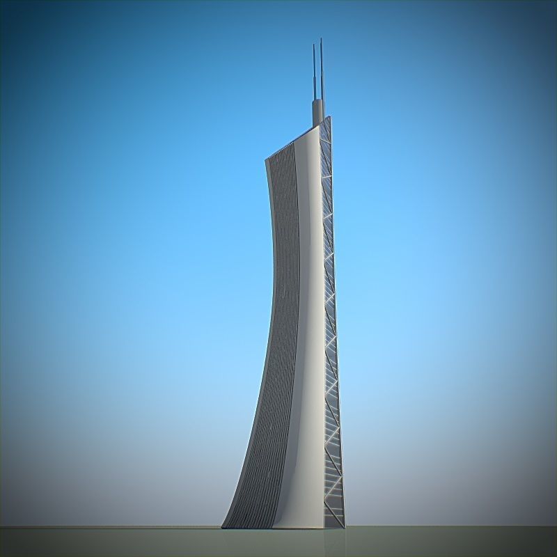 Skyscraper 3D model_4