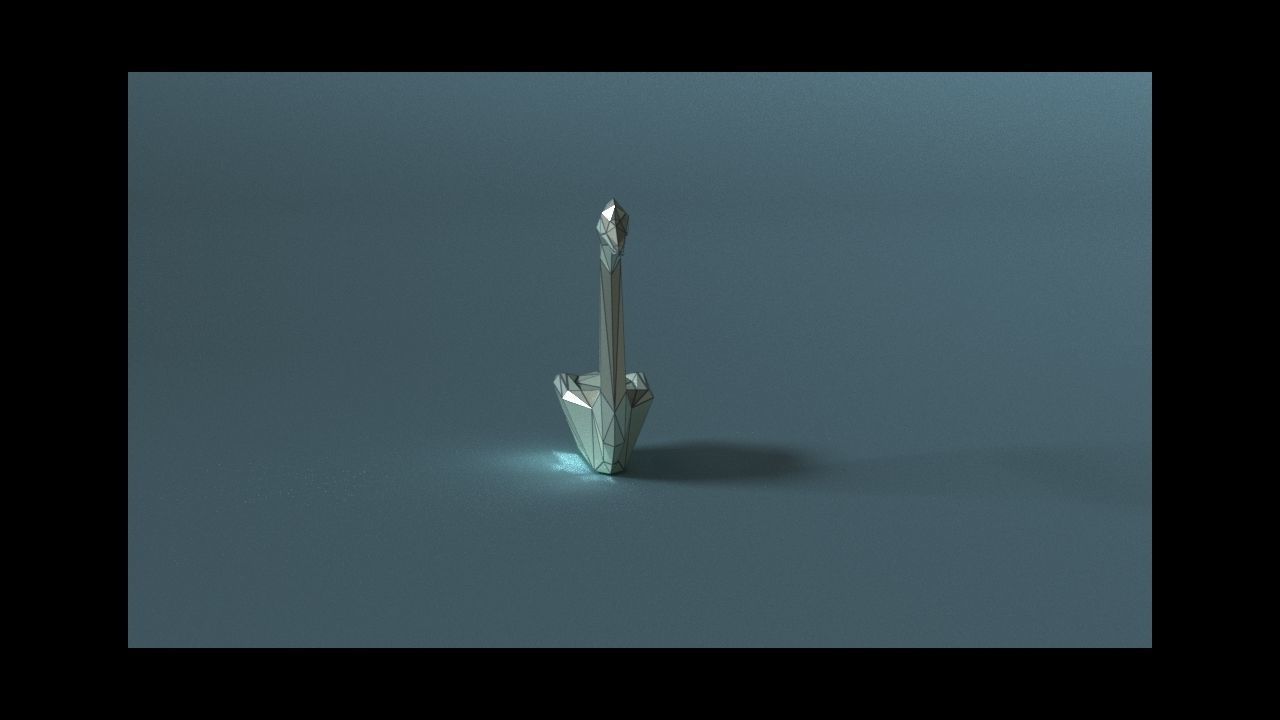 low-poly 3D printer model swan Low-poly 3D model_12