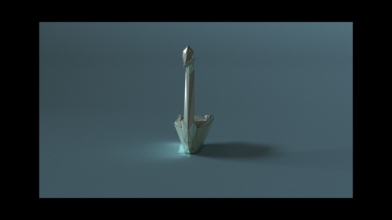 low-poly 3D printer model swan Low-poly 3D model_13