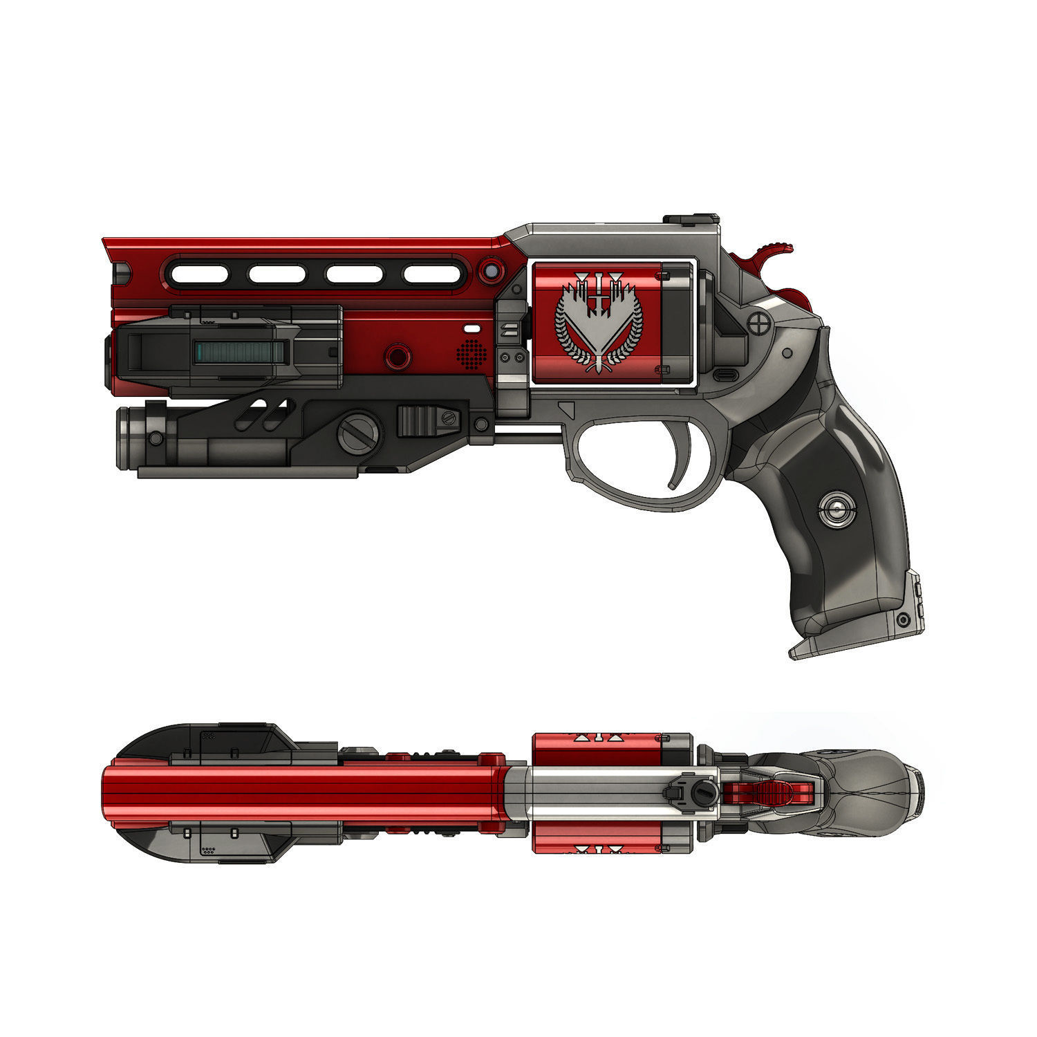 Not Forgotten Legendary Hand Cannon 3D print model_1