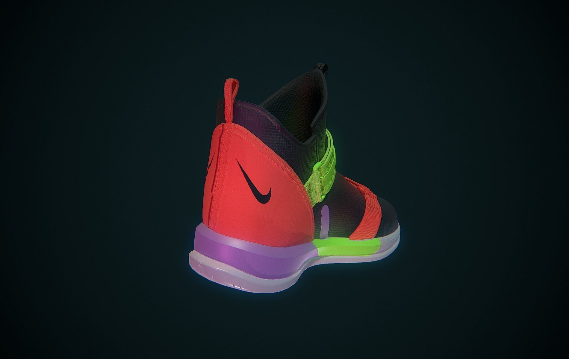 Nike Lebron Soldier XIII Low-poly 3D model_10
