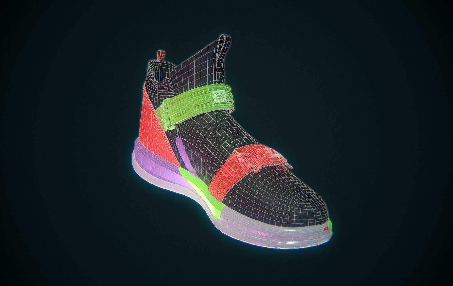 Nike Lebron Soldier XIII Low-poly 3D model_9