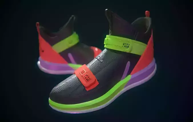 Nike Lebron Soldier XIII Low-poly 3D model