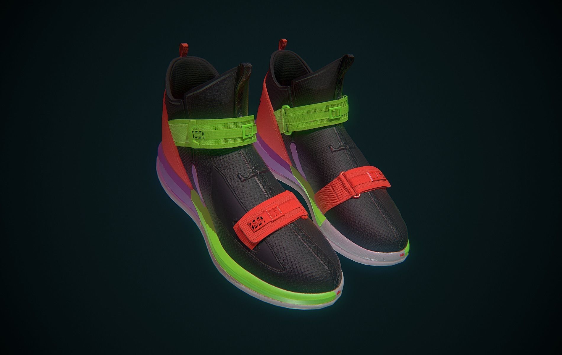 Nike Lebron Soldier XIII Low-poly 3D model_14