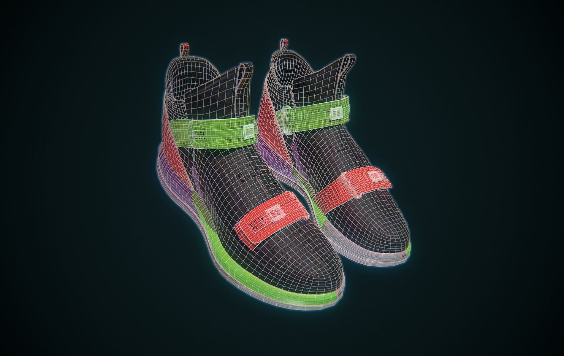 Nike Lebron Soldier XIII Low-poly 3D model_15