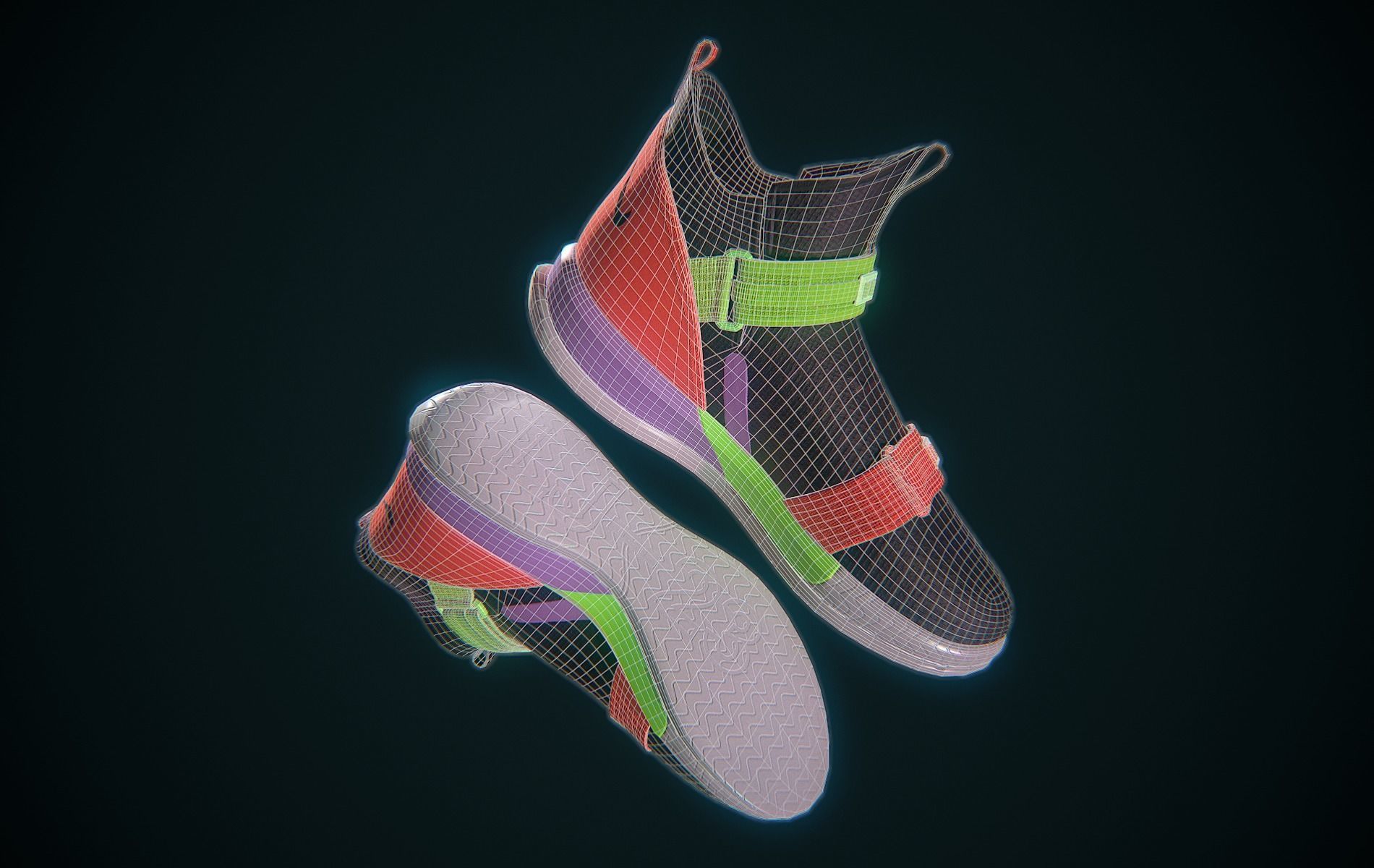 Nike Lebron Soldier XIII Low-poly 3D model_21